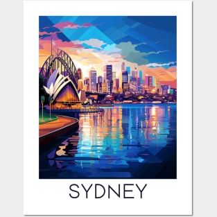 A Pop Art Travel Print os Sydney - Australia Posters and Art